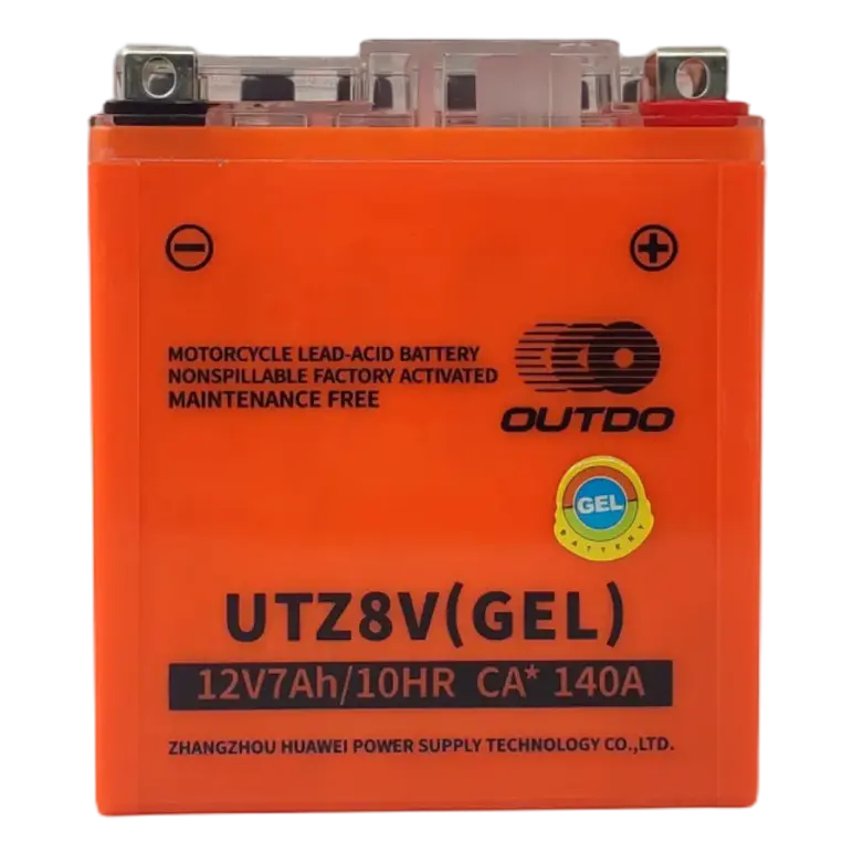 Batería Gel Outdo UTZ8V. (Reemplaza a YTZ8V - YTX7L-BS) 3