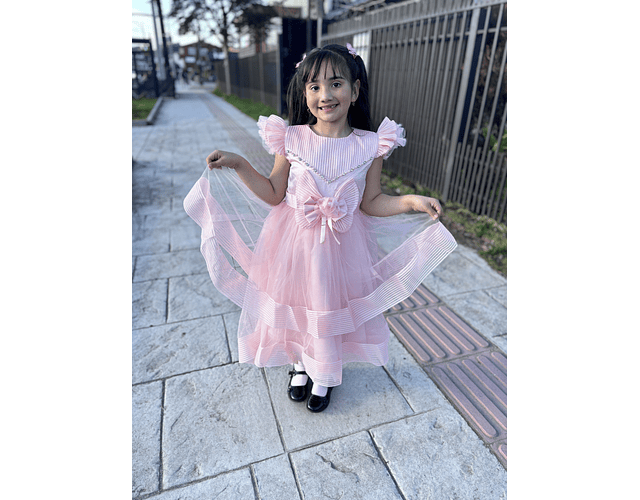 Vestido Auriel Rosado Claro 