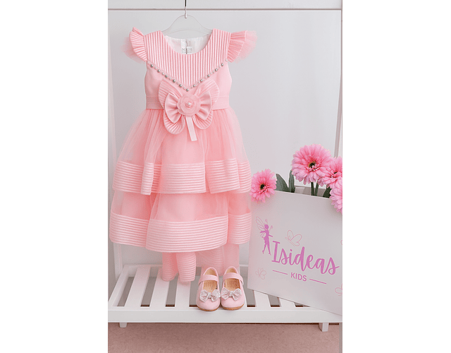 Vestido Auriel Rosado Claro 