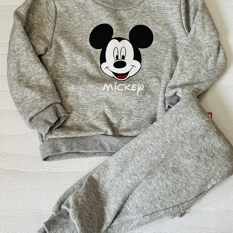 Conjunto Buzo Mickey Gris 1