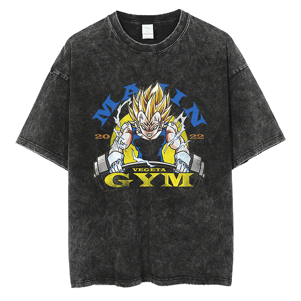 [ISJ] VEGETA GYM VINTAGE TEE 1