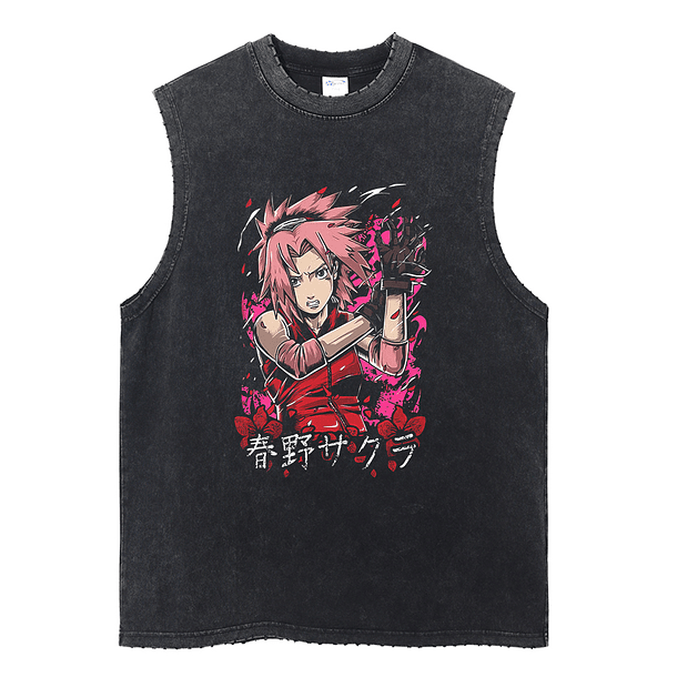 [ISJ] SAKURA VINTAGE TANK TOP 