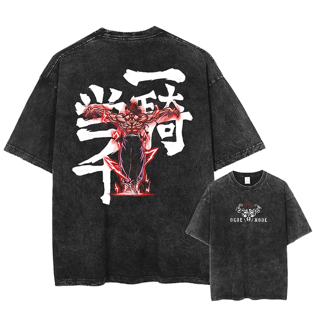 [ISJ] OGRE MODE 2-SIDED VINTAGE TEE 1