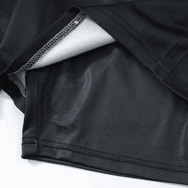 [ISJ] BLACK LEG CONTRAST PERFORMANCE SHORTS 3