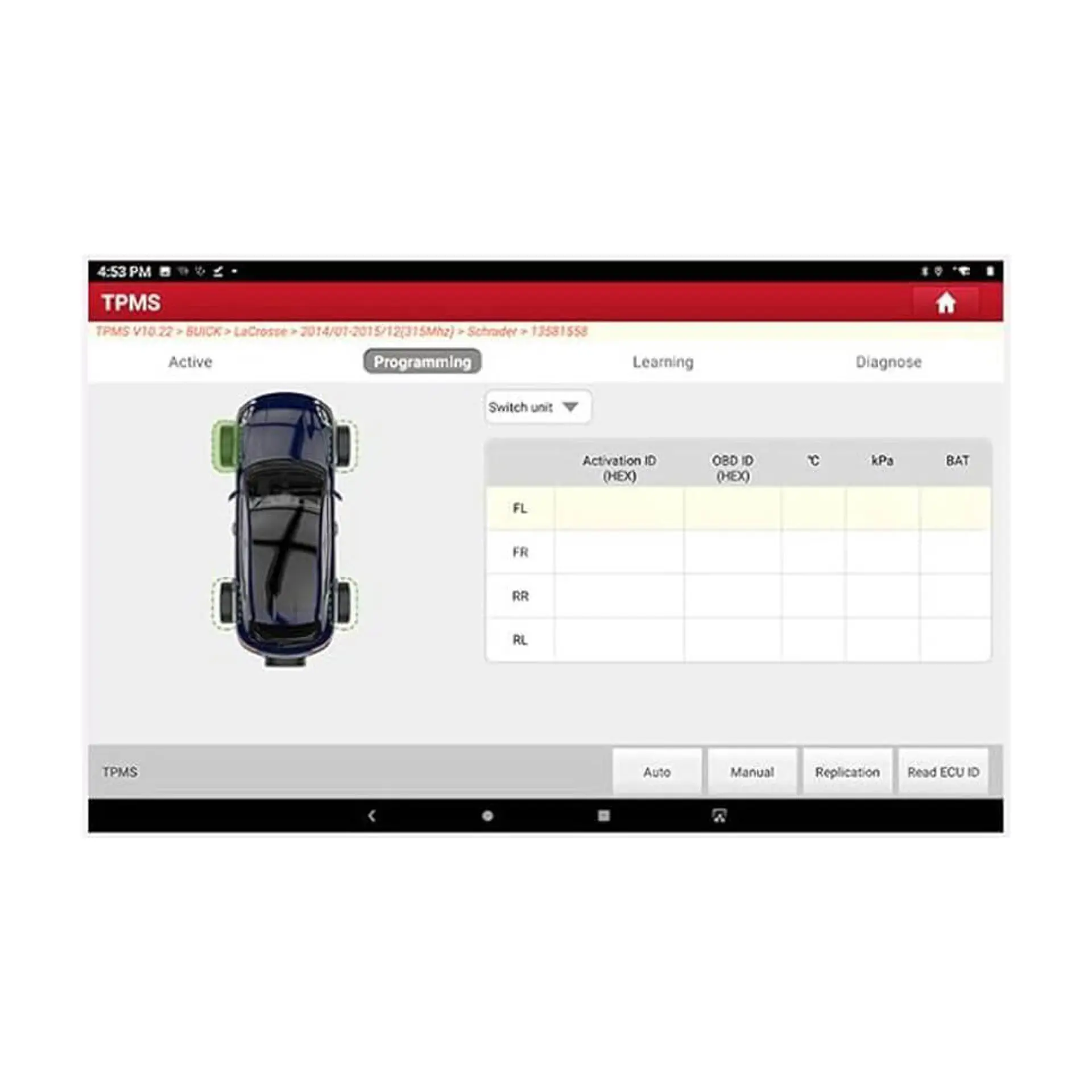 Programador de TPMS Launch I-TPMS 4
