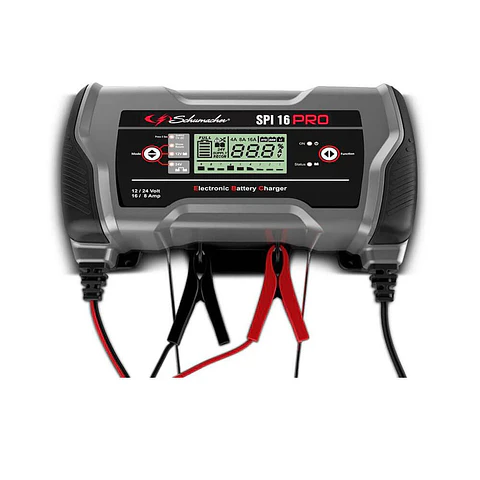 Cargador de Baterías Schumacher 12v - 24v / 16A 
