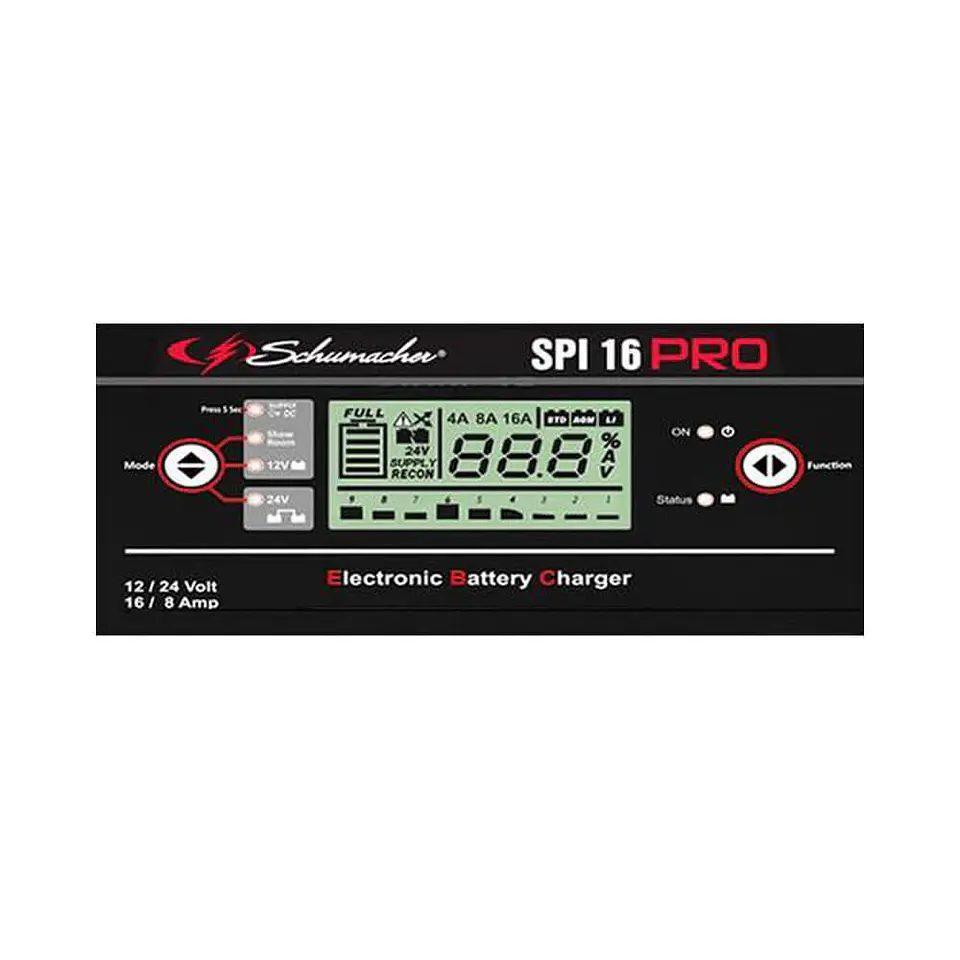 Cargador de Baterías Schumacher 12v - 24v / 16A  3