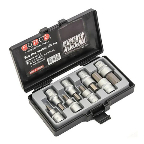 Juego de Dados Allen Force 1/2 - 5 a 17 mm - 8 Piezas 