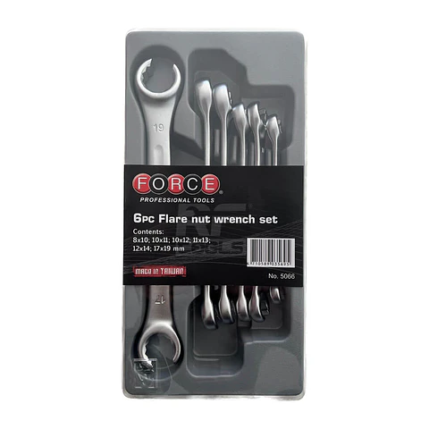 Juego de Llaves Nipleras Force - 8 a 17 mm - 6 piezas