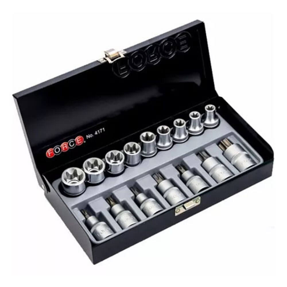 Juego de Dados Torx Force de 1/2 - 16 piezas M/H