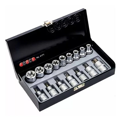 Juego de Dados Torx Force de 1/2 - 16 piezas M/H