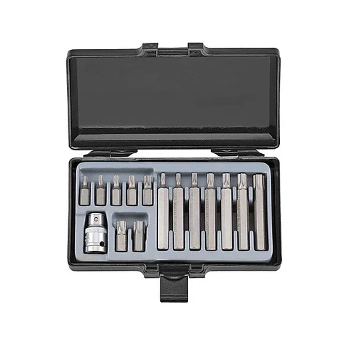 Juego de Puntas Torx Force - T20 a T55 - 15 Piezas 