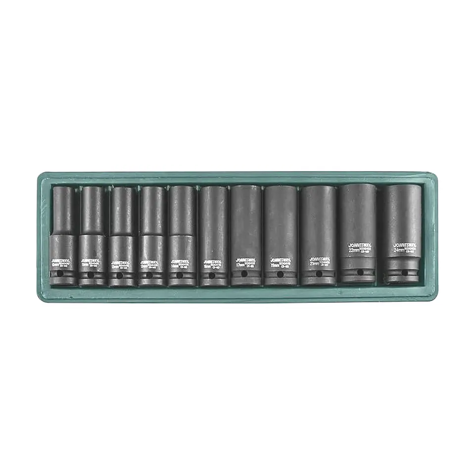 Juego de Dados de Impacto Jonnesway de 1/2 - 11 piezas (mm) 2