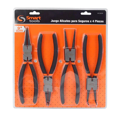 Juego de Alicates para Seguros Seeger Smart Tools - 4 Piezas