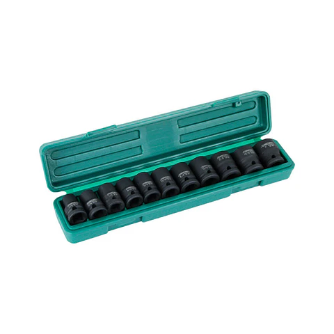 Juego de Dados de Impacto Jonnesway de 1/2 - 11 piezas (pulg.)