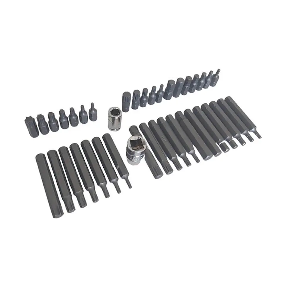 Juego de Puntas Torx, Imbus, Hexagonales Jonnesway - 40 Piezas  2