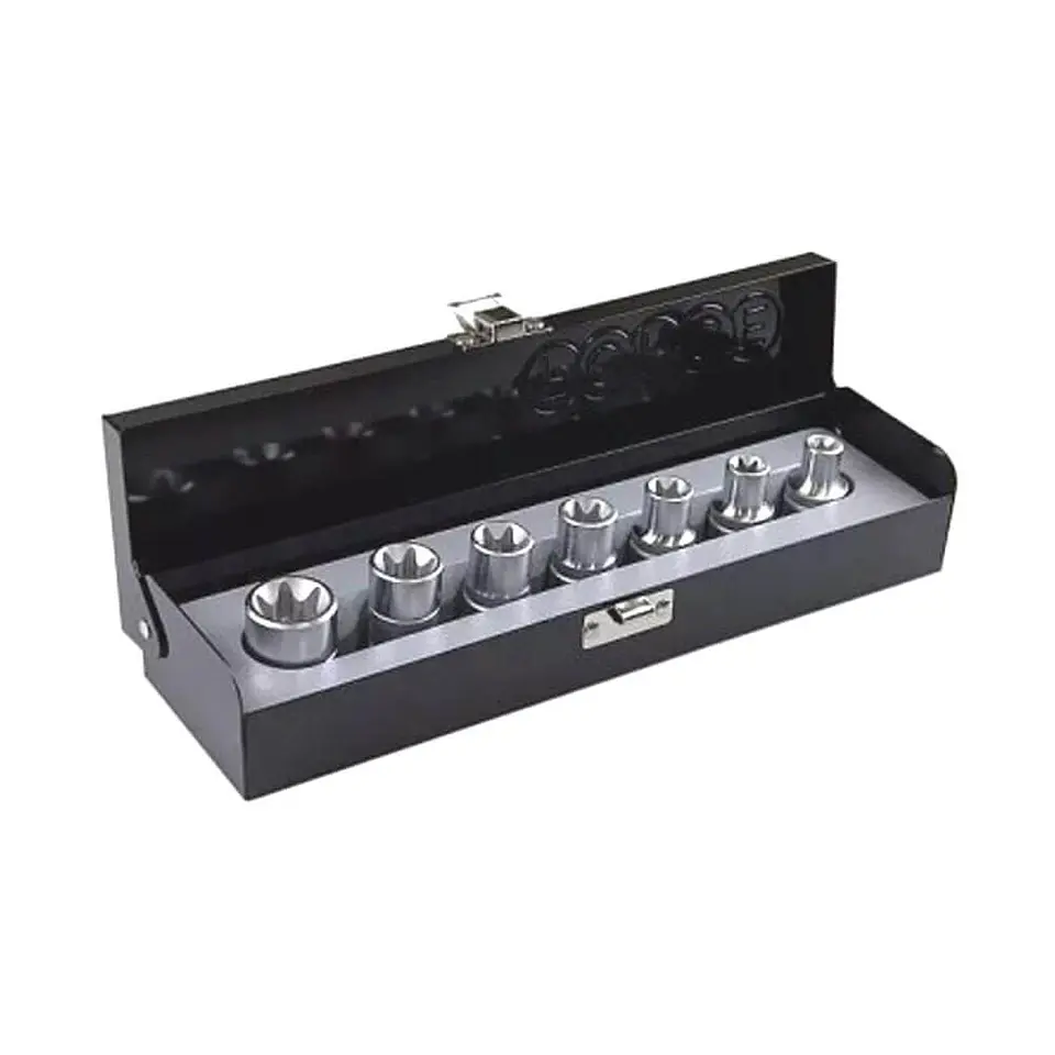 Juego de Dados Torx Hembra Force de 1/2 - 7 Piezas 1