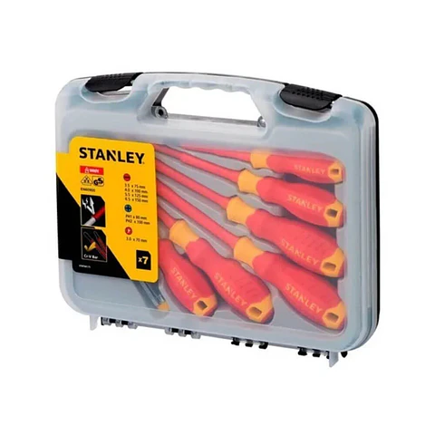 Juego de Destornilladores Aislados Stanley 1000V - 7 Piezas