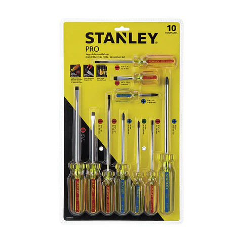 Juego de Destornilladores Pts Magnéticas Stanley - 10 Piezas