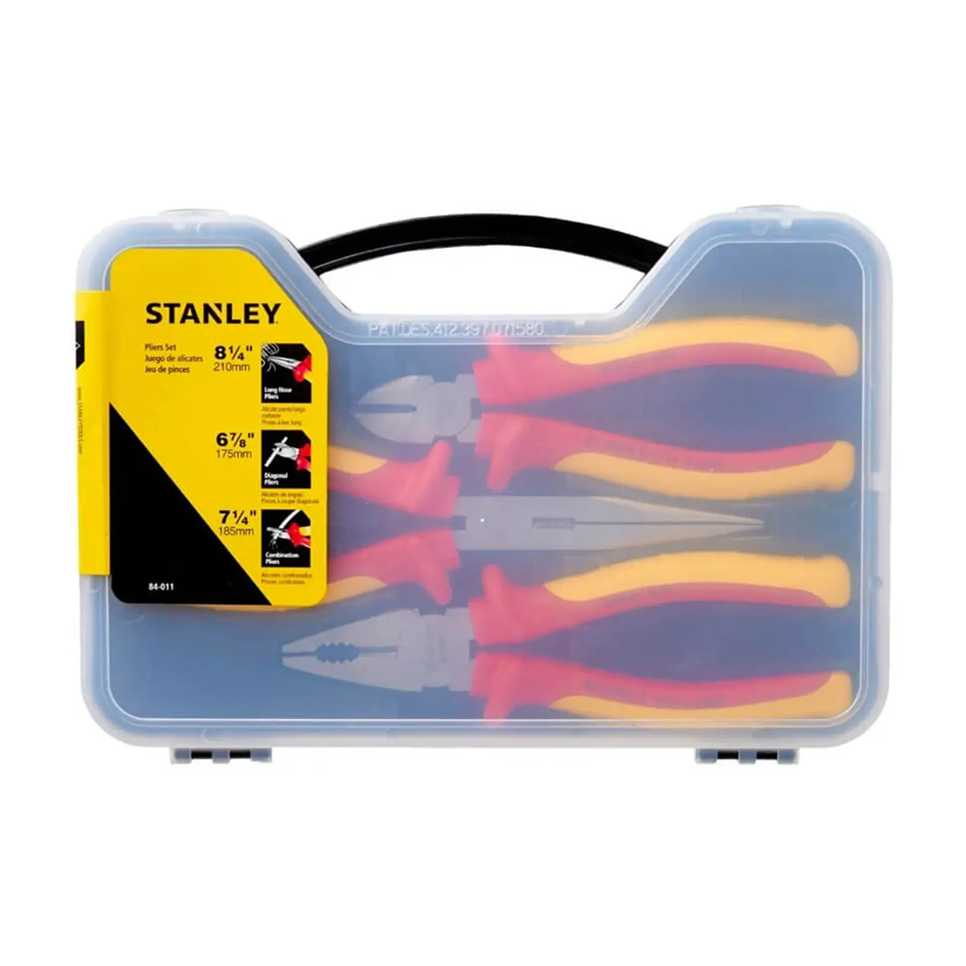 Juego de Alicates Aislados Stanley 1000V - 3 Piezas 1