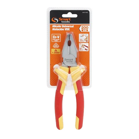 Alicate Universal Aislación VDE Smart Tools - 1000v