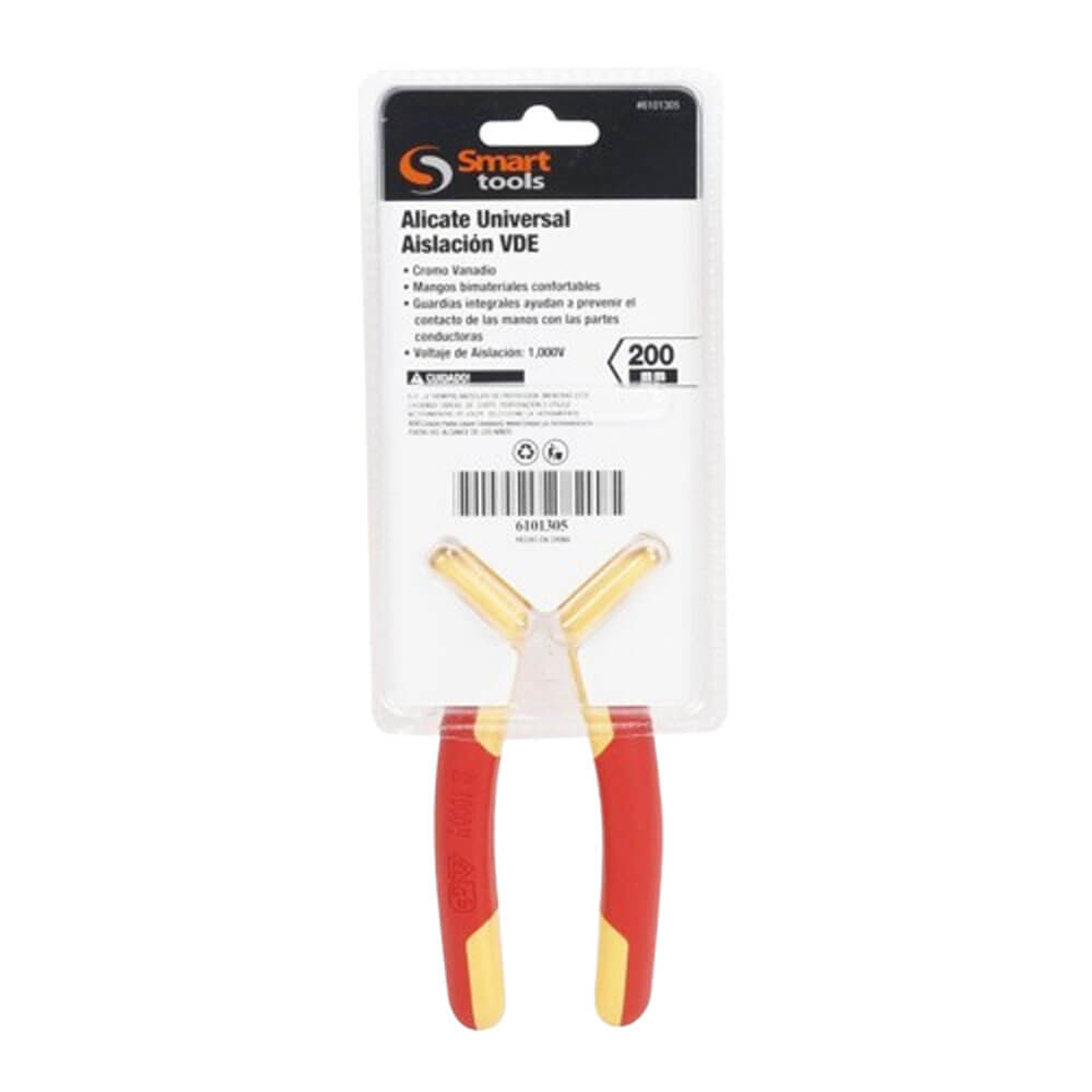 Alicate Universal Aislación VDE Smart Tools - 1000v 2