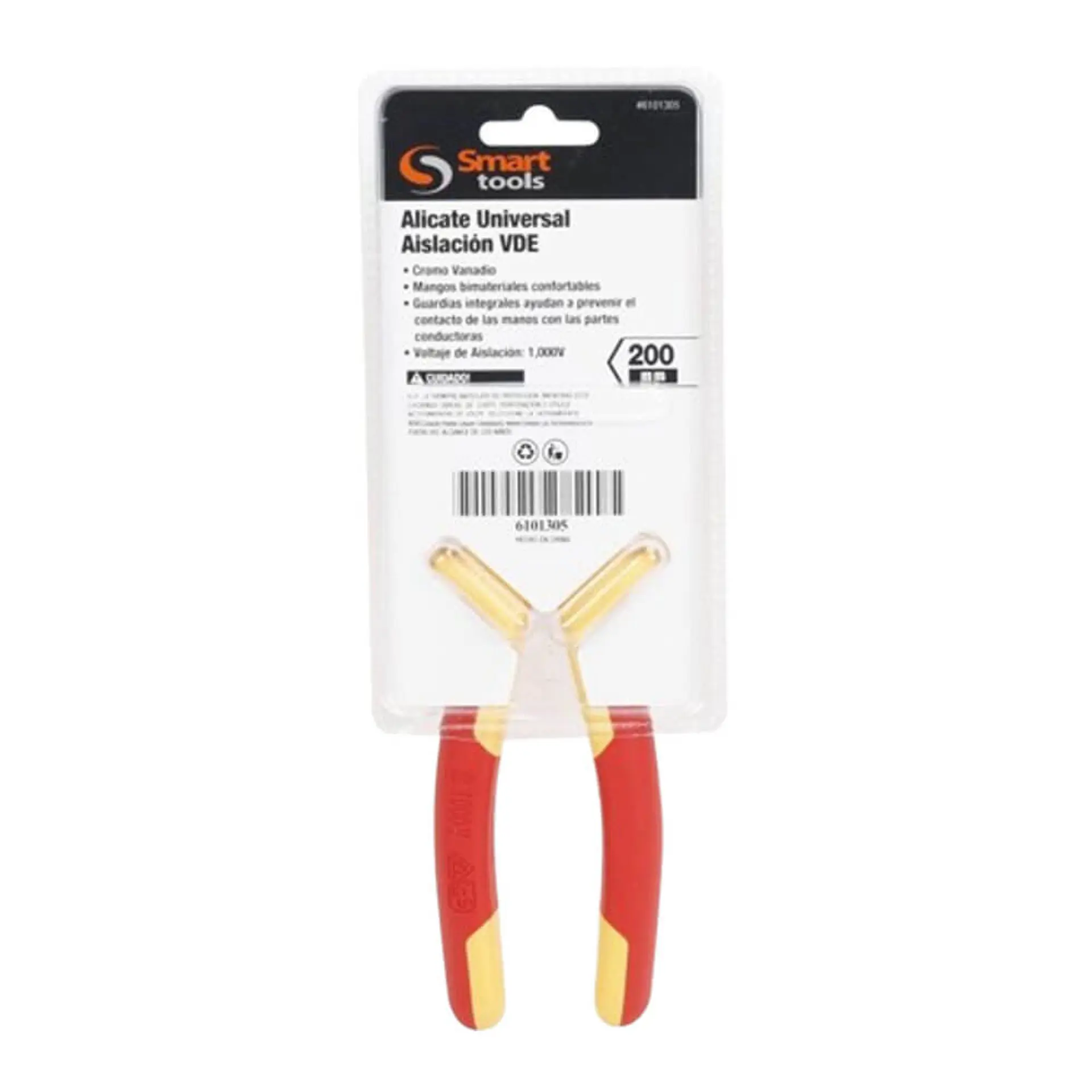 Alicate Universal Aislación VDE Smart Tools - 1000v 2