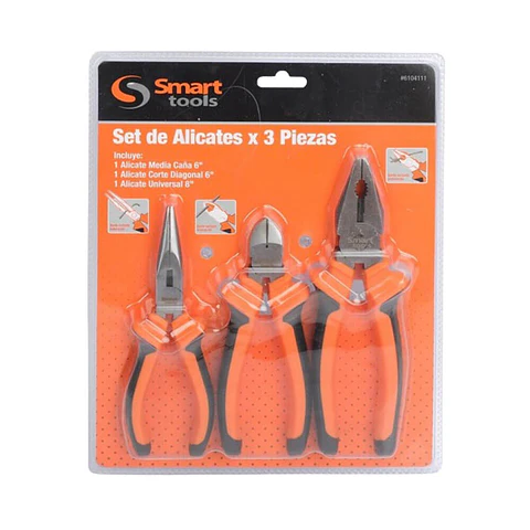 Juego de Alicates Smart Tools - 3 Piezas
