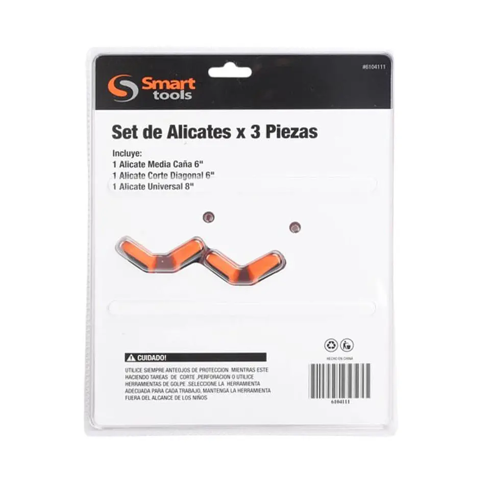 Juego de Alicates Smart Tools - 3 Piezas 2
