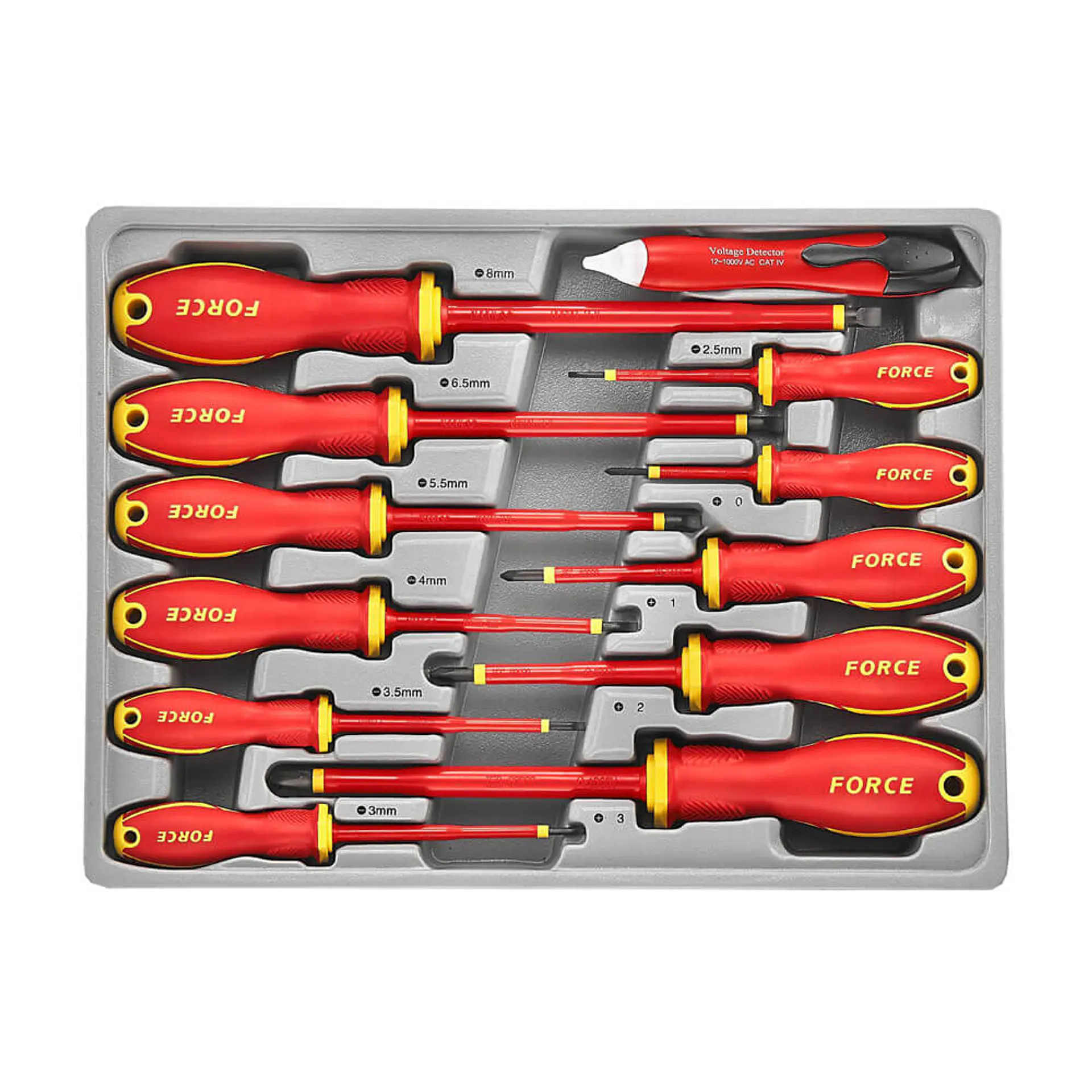 Juego de Destornilladores Aislados Force 1000V - 12 piezas  1
