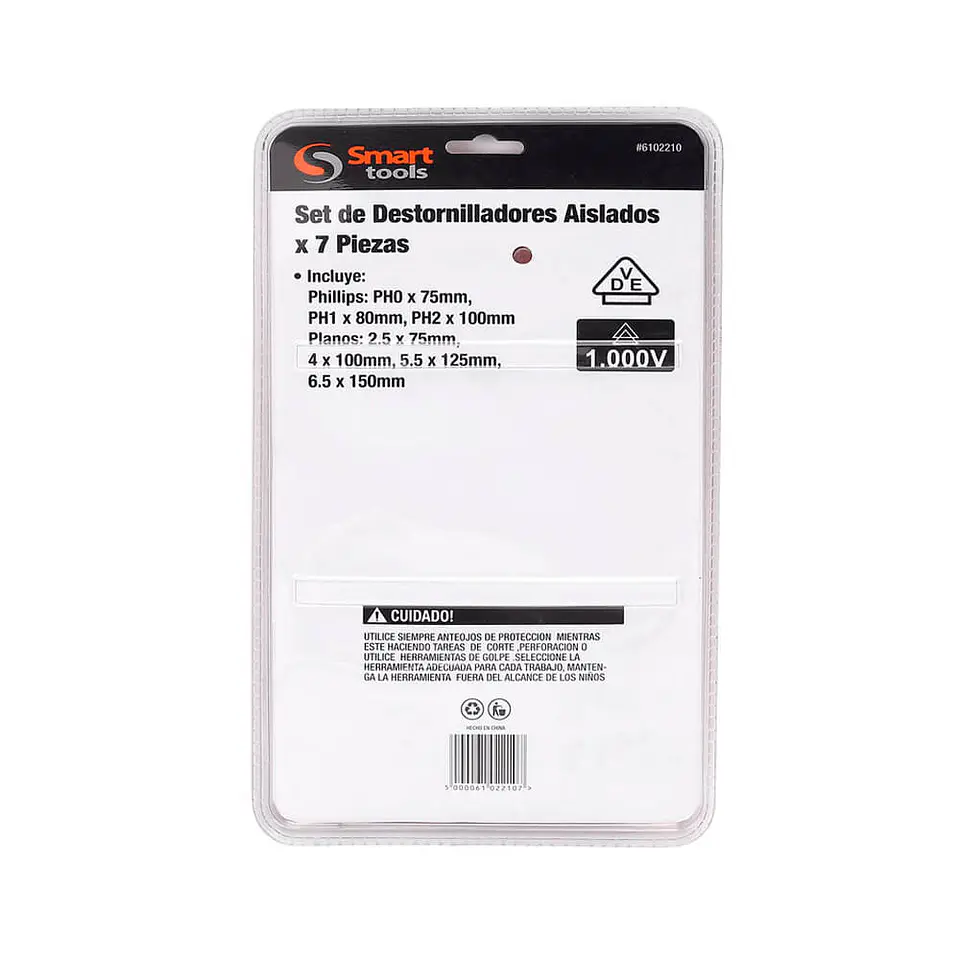 Juego de Destornilladores Aislados Smart Tools - 7 piezas 2
