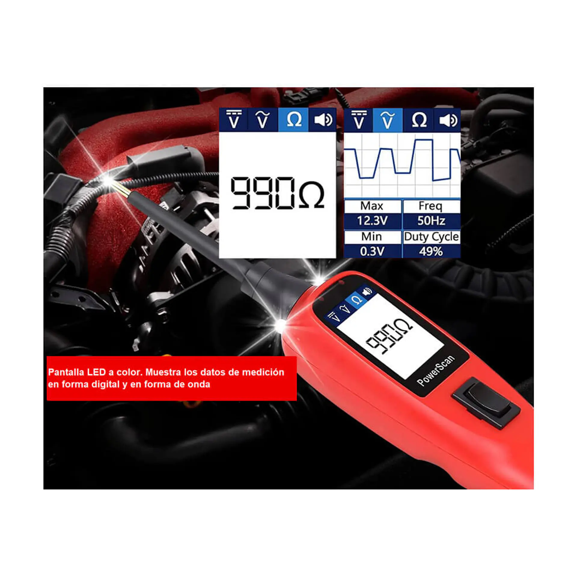 Punta Lógica Autel Powerscan PS100 5