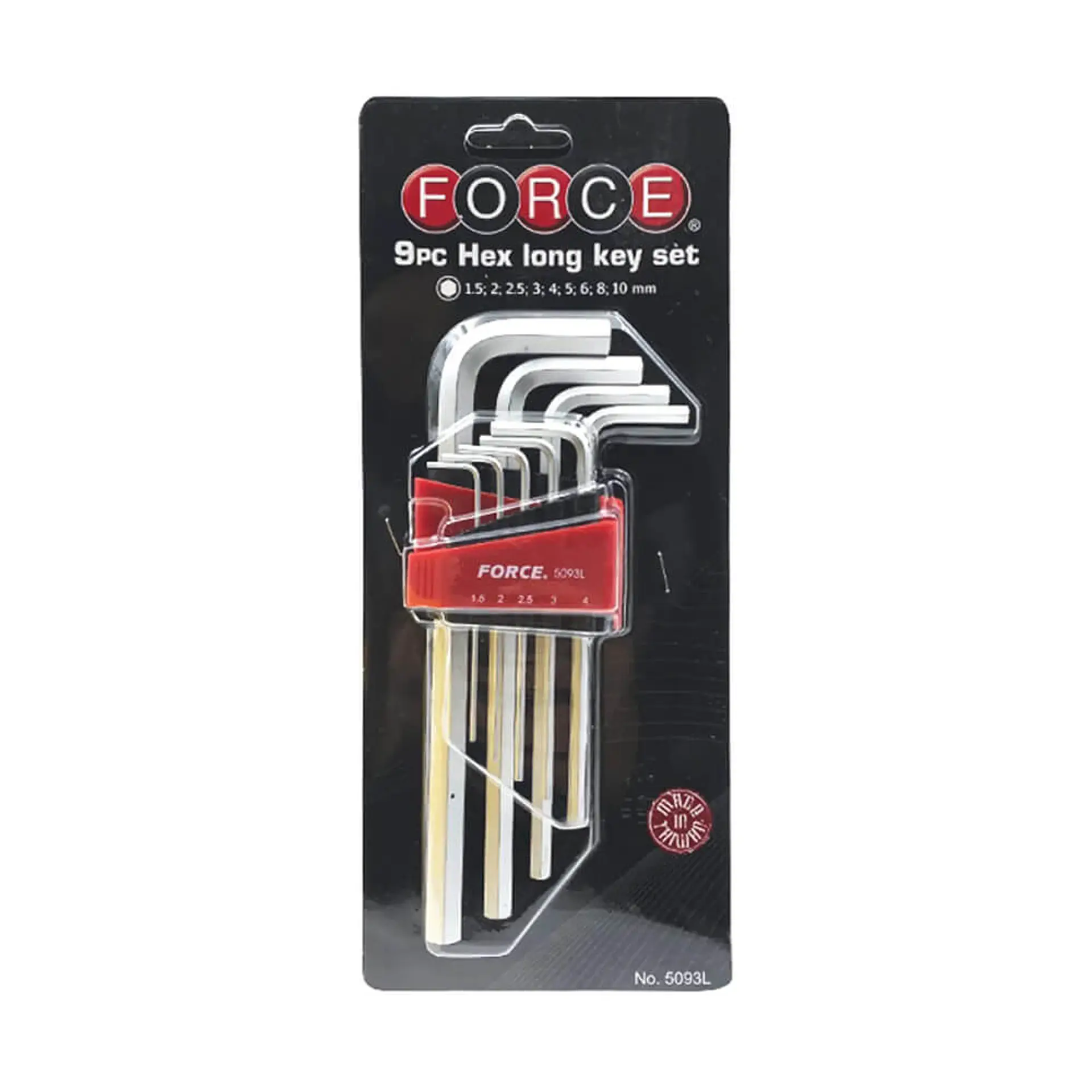 Juego de Llaves Allen Largas Force - 9 Piezas 2