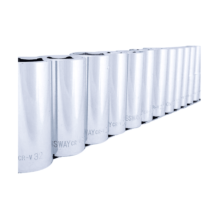 Juego de Dados Largos Jonnesway de 1/2 - 13 Piezas (mm) 1