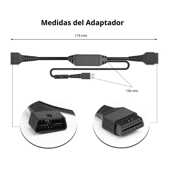 Cable Adaptador DOIP Launch de 16 Pines para DBScar VII 2