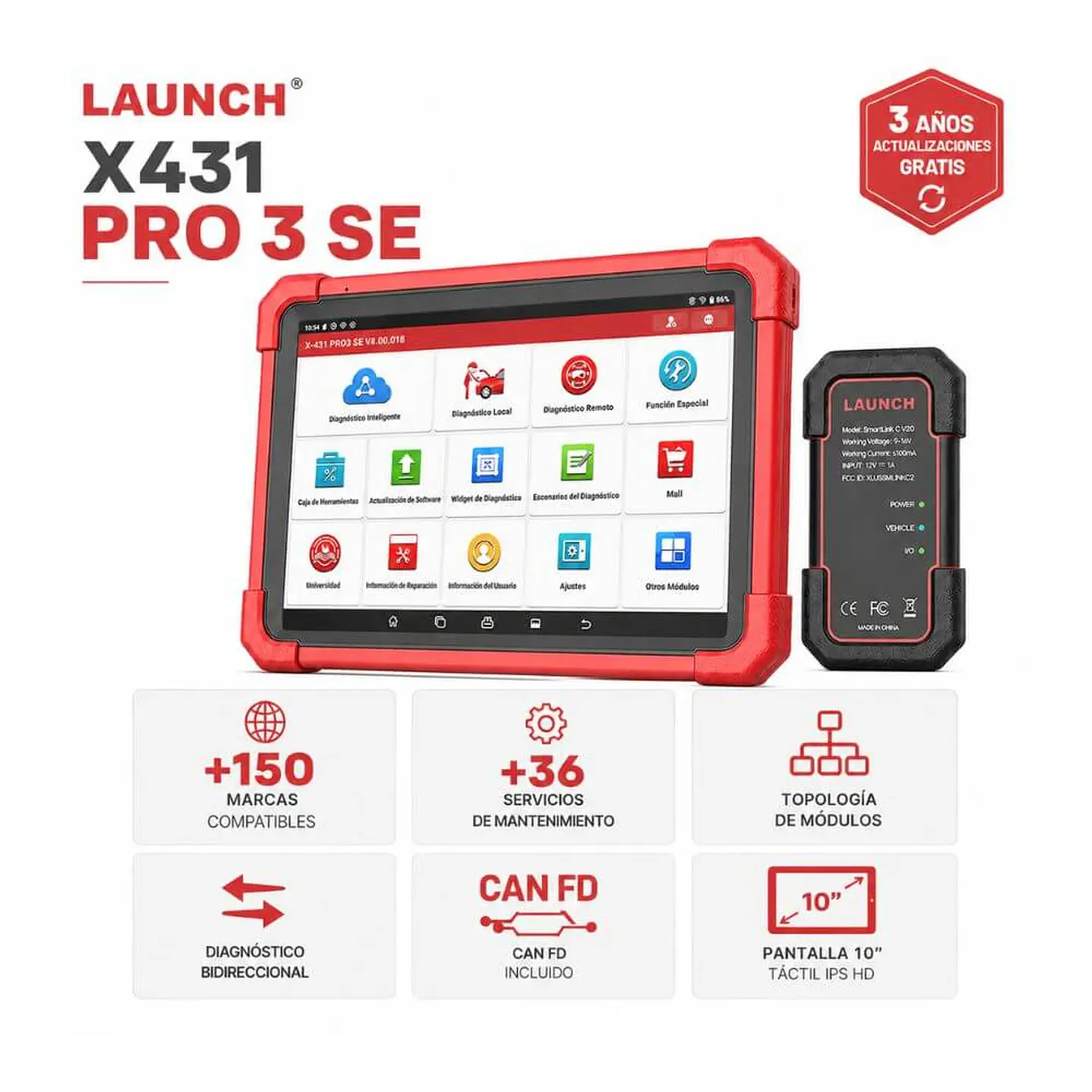Escáner Launch X431  PRO 3 SE 1