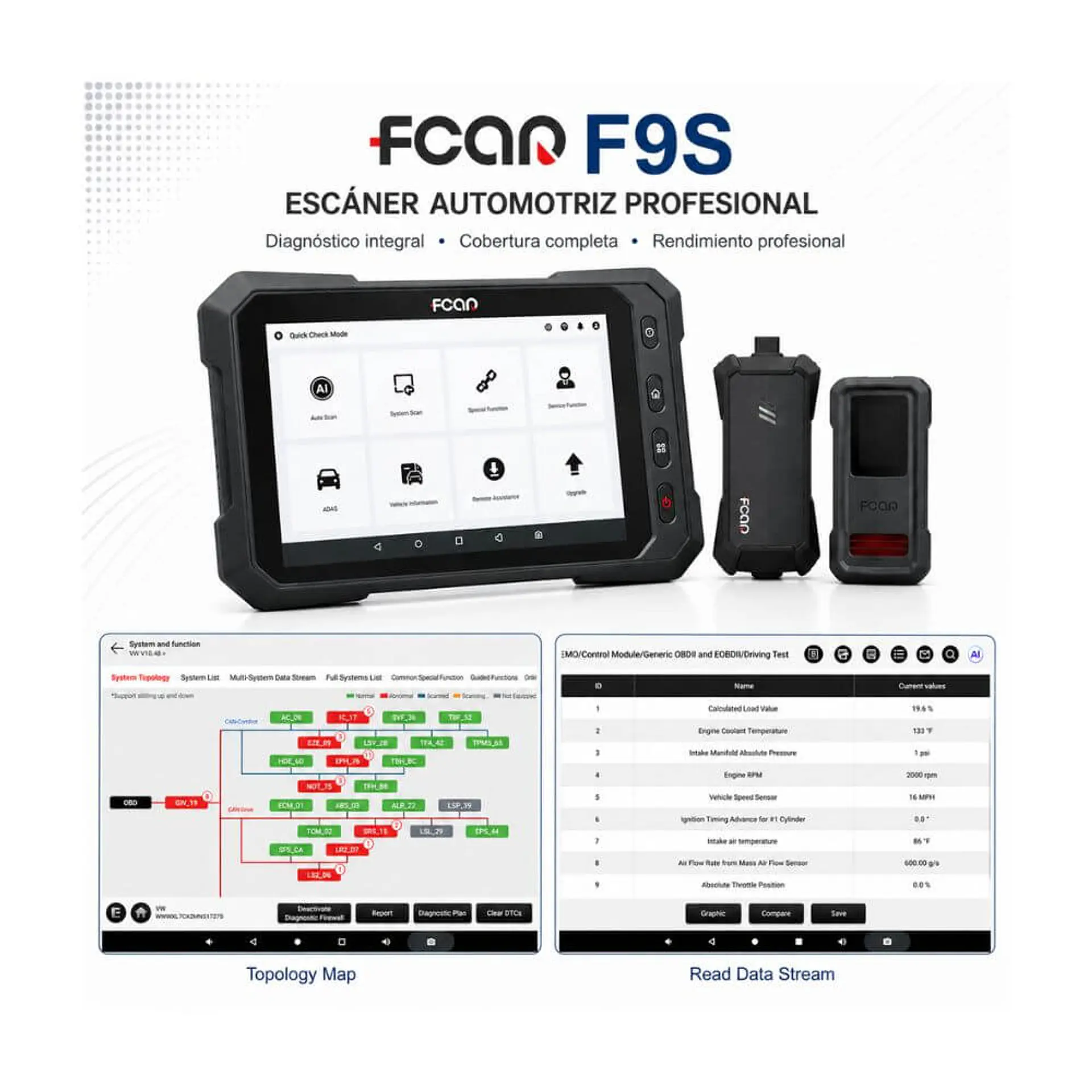 Escáner FCAR F9S (12v-24v) 3
