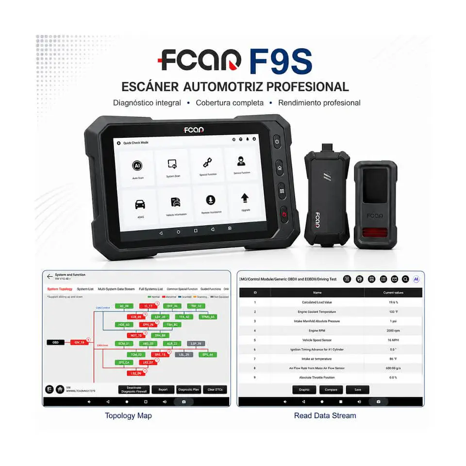 Escáner FCAR F9S (12v-24v) 3