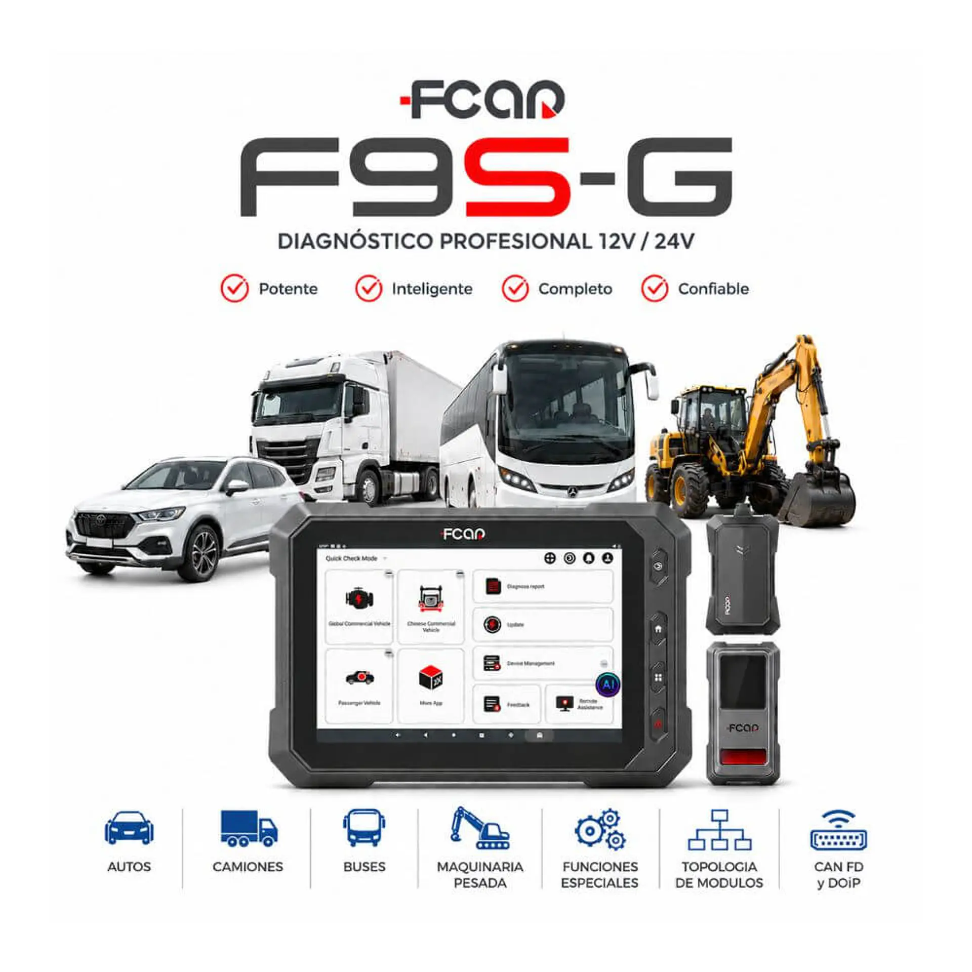 Escáner FCAR F9SG (12v-24v) 1