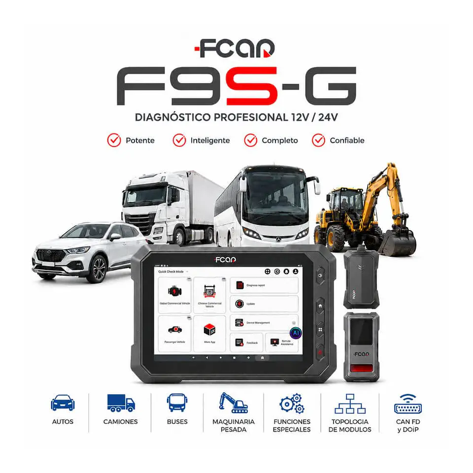 Escáner FCAR F9SG (12v-24v) 1