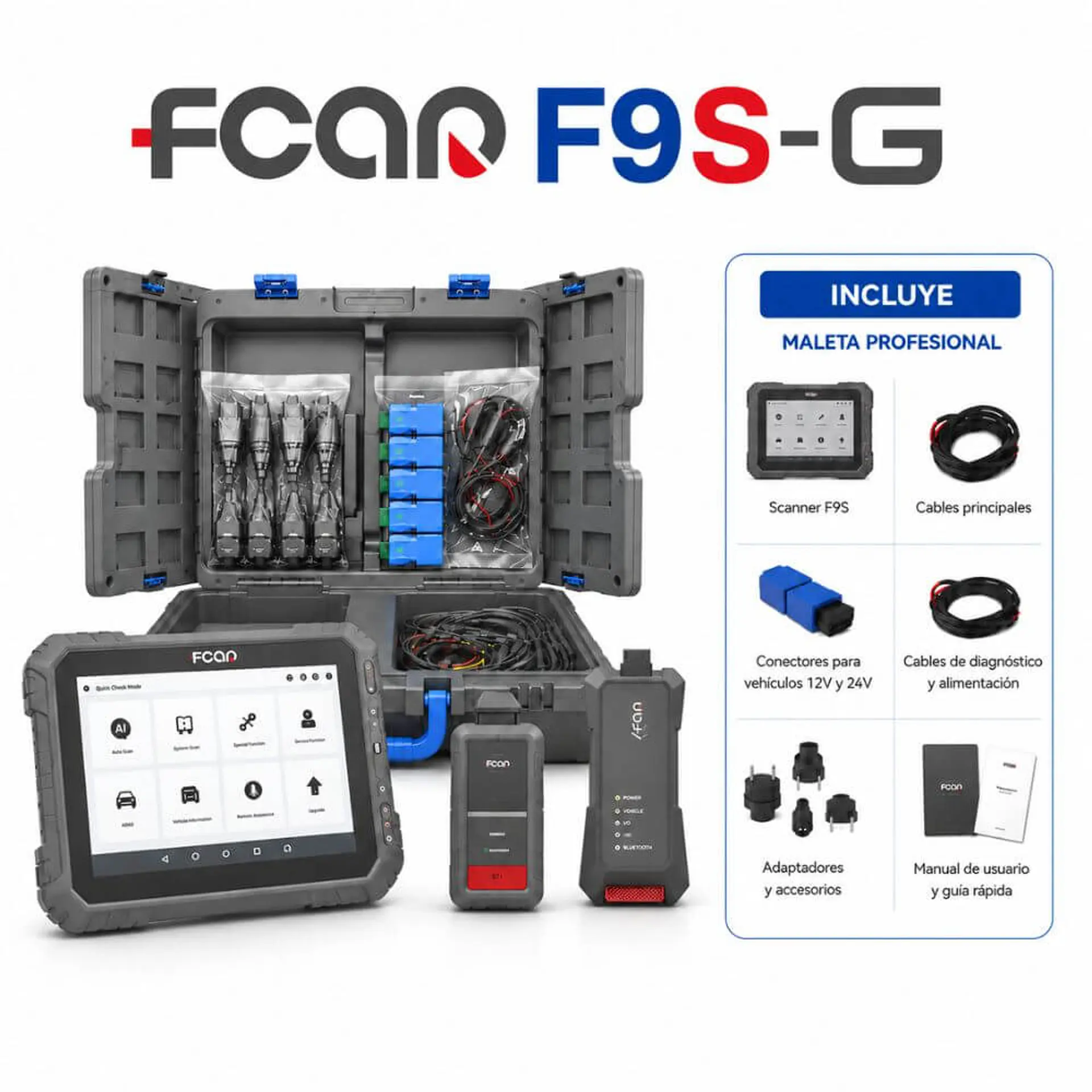 Escáner FCAR F9SG (12v-24v) 4