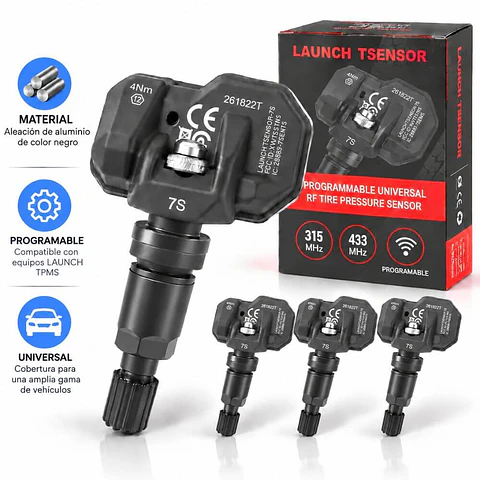 Sensor TPMS Universal Launch LTR-07S - Pack 10 Unids.