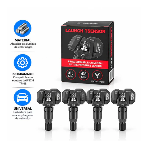 Sensor TPMS Universal Launch LTR-07S - Pack 10 Unids.