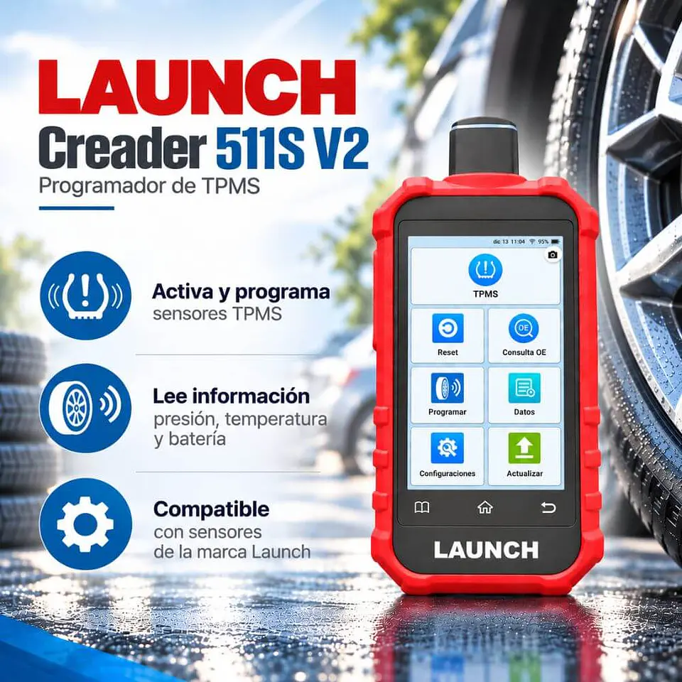 Programador de TPMS Launch Creader 511S V2
