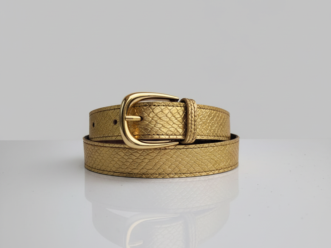 Cinturón Hebilla Dorada 1