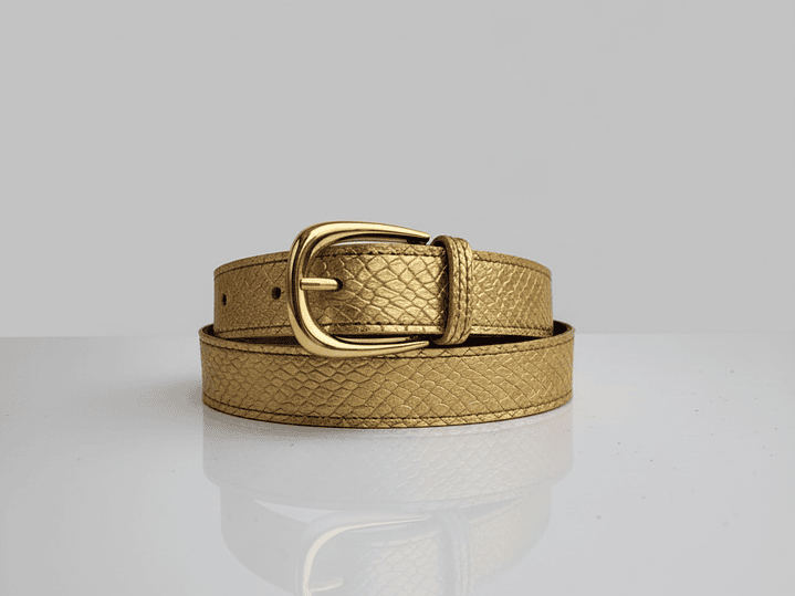 Cinturón Hebilla Dorada 1