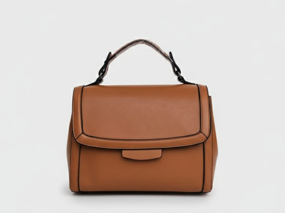Cartera Tipo Satchel de Cuero 