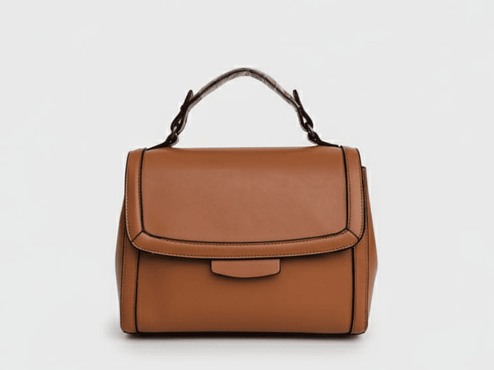 Cartera Tipo Satchel de Cuero 