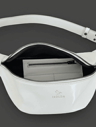 Cartera Riñonera Isolda Blanco Essential – Cuero Premium