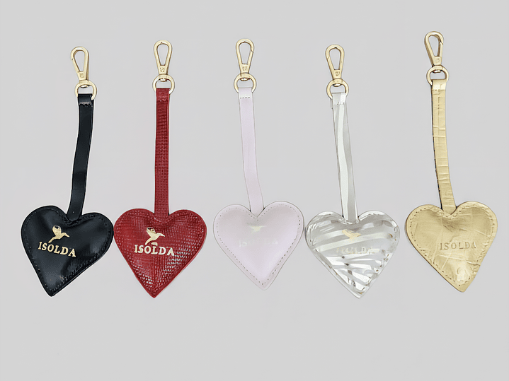 Llavero de corazón Dorado 2